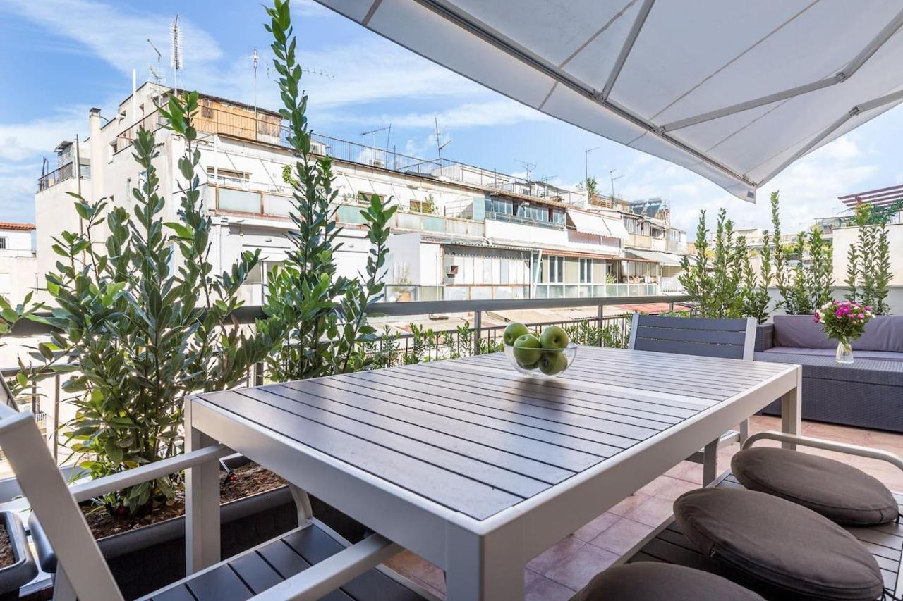 Ferienwohnung Syntagma Modern New Flat, Large Balcony With View Athen Exterior foto